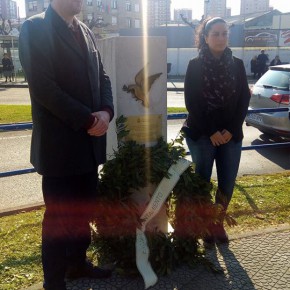 Los concejales de Ciudadanos de Santander asistieron al homenaje por las víctimas del atentado de ETA en La Albericia