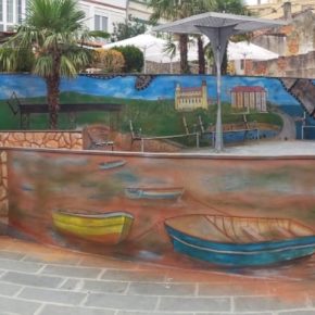 La plaza de Churruca en Astillero ya luce nuevo mural