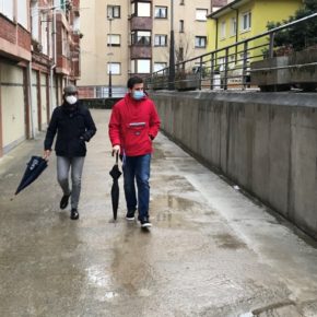 Finalizan las obras de urgencia en el muro de contención de la calle Santa Ana de Astillero